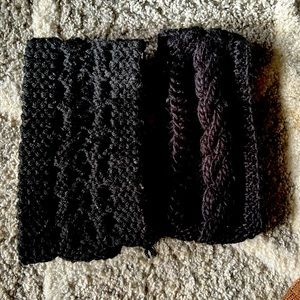 Black ear warmers head wrap